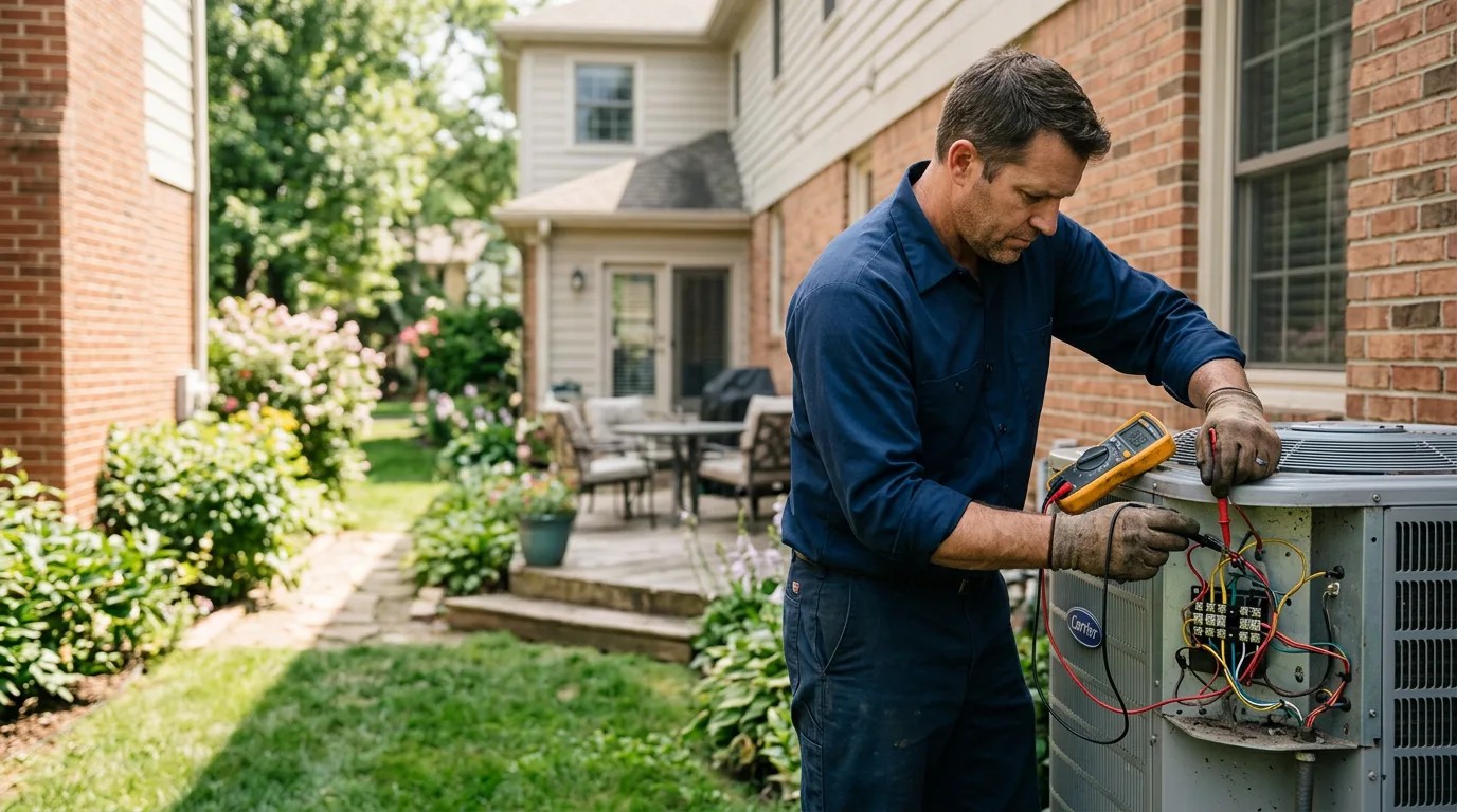 HVAC technician working near Sun Prairie, WI